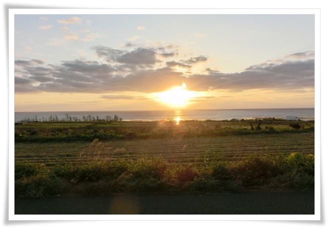 冬の徳之島　朝日